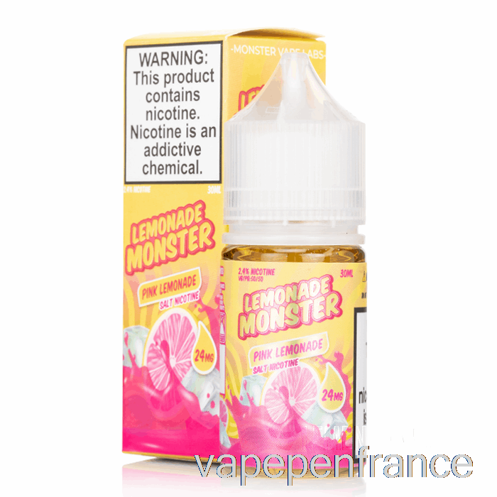 Limonade Rose - Sels De Monstre De Limonade - Stylo Vape 30ml 24mg